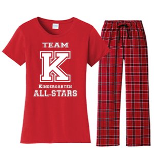 Team Kindergarten All-stars Sport Jersey Women's Flannel Pajama Set