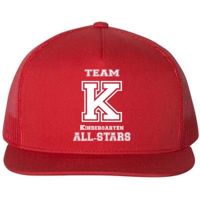 Team Kindergarten All-stars Sport Jersey Flat Bill Trucker Hat