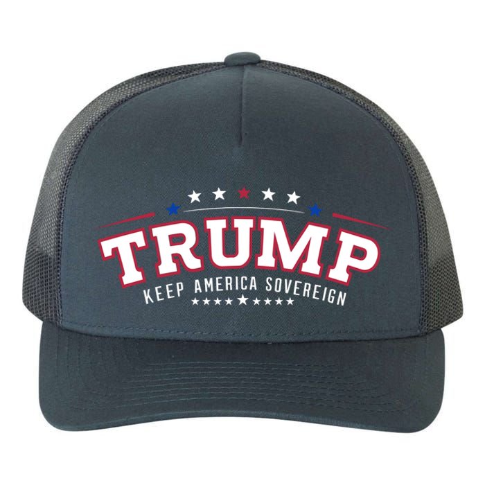 Trump Keep America Sovereign Vote 2024 Yupoong Adult 5-Panel Trucker Hat