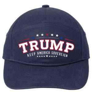 Trump Keep America Sovereign Vote 2024 7-Panel Snapback Hat