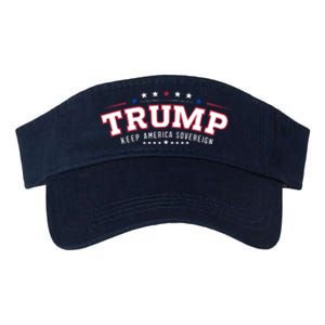 Trump Keep America Sovereign Vote 2024 Valucap Bio-Washed Visor