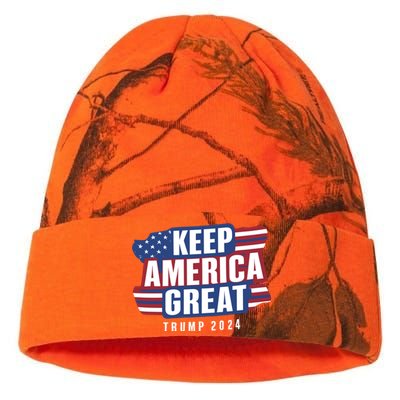 Trump Keep America Great 2024 Vote Kati Licensed 12" Camo Beanie