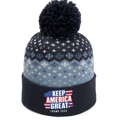 Trump Keep America Great 2024 Vote The Baniff Cuffed Pom Beanie