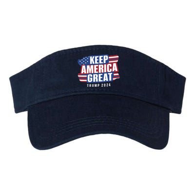 Trump Keep America Great 2024 Vote Valucap Bio-Washed Visor