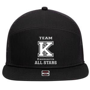 Team Kindergarten All Stars Sport Jersey 7 Panel Mesh Trucker Snapback Hat