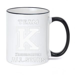 Team Kindergarten All Stars Sport Jersey 11oz Black Color Changing Mug