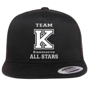 Team Kindergarten All Stars Sport Jersey Flat Bill Trucker Hat