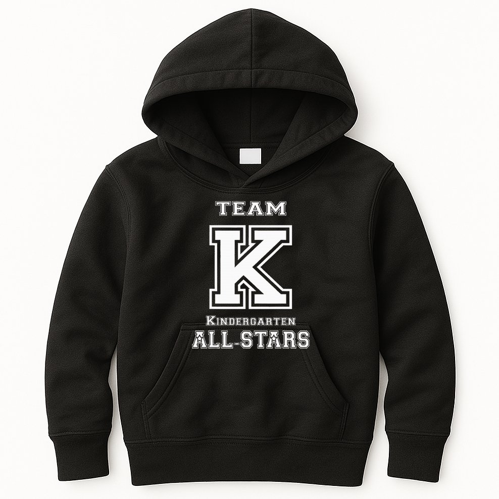 Team Kindergarten All Stars Sport Jersey Kids Hoodie