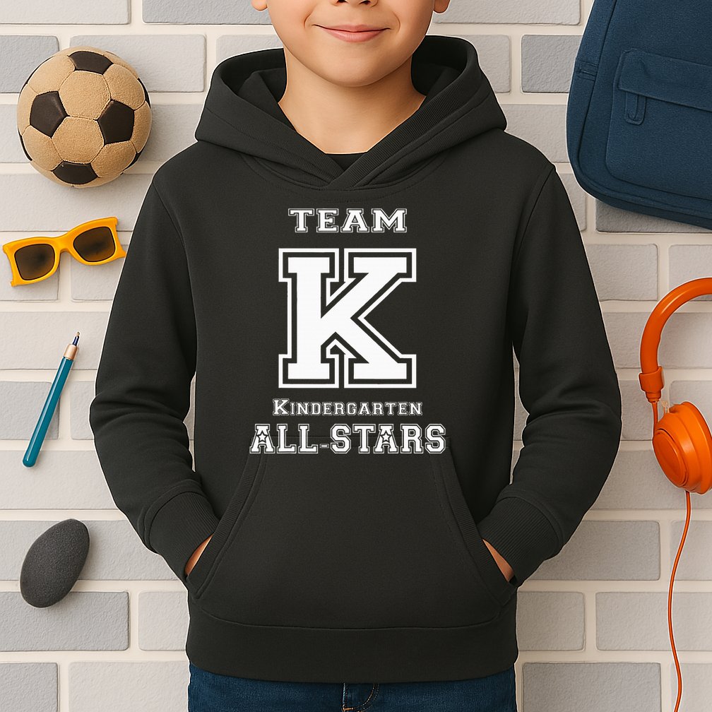 Team Kindergarten All Stars Sport Jersey Kids Hoodie