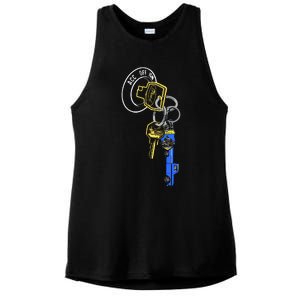 Trillion Keys Acc Off Ign Post Ladies PosiCharge Tri-Blend Wicking Tank