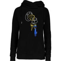 Trillion Keys Acc Off Ign Post Womens Funnel Neck Pullover Hood