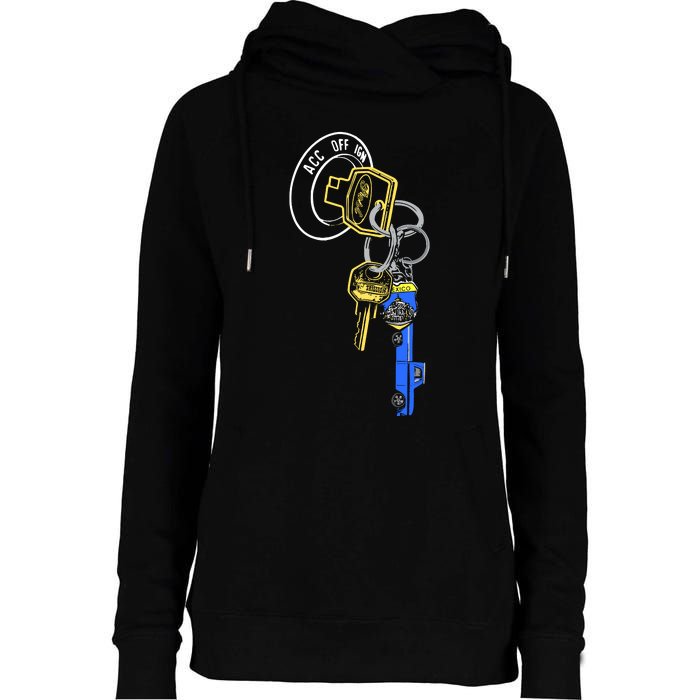 Trillion Keys Acc Off Ign Post Womens Funnel Neck Pullover Hood