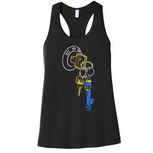 Trillion Keys Acc Off Ign Post Women's Racerback Tank