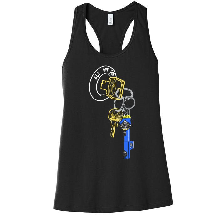 Trillion Keys Acc Off Ign Post Women's Racerback Tank