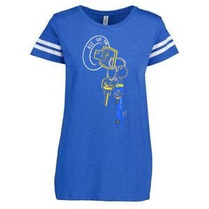 Trillion Keys Acc Off Ign Post Enza Ladies Jersey Football T-Shirt