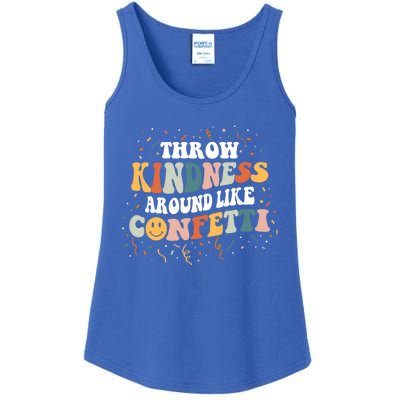 Throw Kindness Around Like Confetti Retro Anti Bullying Gift Ladies Essential Tank