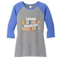 Throw Kindness Around Like Confetti Retro Anti Bullying Gift Women's Tri-Blend 3/4-Sleeve Raglan Shirt