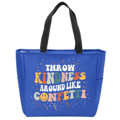 Throw Kindness Around Like Confetti Retro Anti Bullying Gift Zip Tote Bag