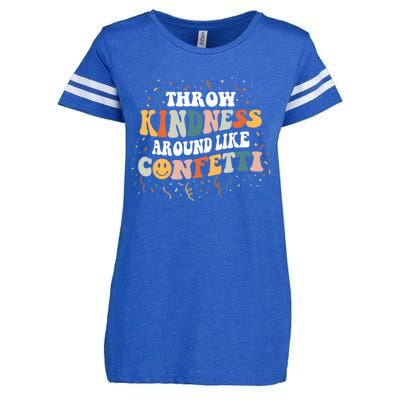 Throw Kindness Around Like Confetti Retro Anti Bullying Gift Enza Ladies Jersey Football T-Shirt