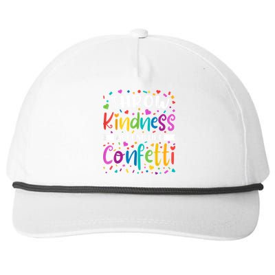 Throw Kindness Around Like Confetti Kind Teacher Snapback Five-Panel Rope Hat