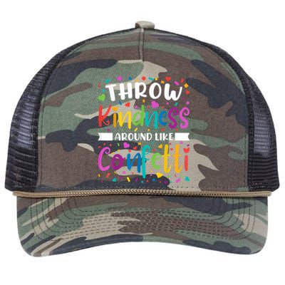 Throw Kindness Around Like Confetti Kind Teacher Retro Rope Trucker Hat Cap