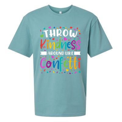 Throw Kindness Around Like Confetti Kind Teacher Sueded Cloud Jersey T-Shirt