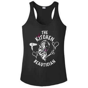 The Kitchen Beautician Hairdressers At Home Queen Of Hair Gift Ladies PosiCharge Competitor Racerback Tank