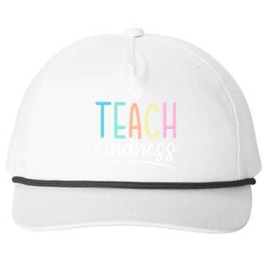 Teach Kindness Be Kind Inspirational Motivational Gift Snapback Five-Panel Rope Hat