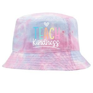 Teach Kindness Be Kind Inspirational Motivational Gift Tie-Dyed Bucket Hat