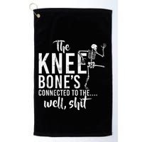 The Knee BoneS Connected To The Well Shit Amputee Gifts Golf Towel