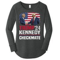 Trump Kennedy Checkmate 2024 Vote For Trump And Kennedy Women's Perfect Tri Tunic Long Sleeve Shirt