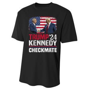 Trump Kennedy Checkmate 2024 Vote For Trump And Kennedy Performance Sprint T-Shirt