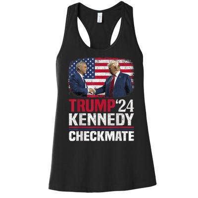 Trump Kennedy Checkmate 2024 Vote For Trump And Kennedy Women's Racerback Tank