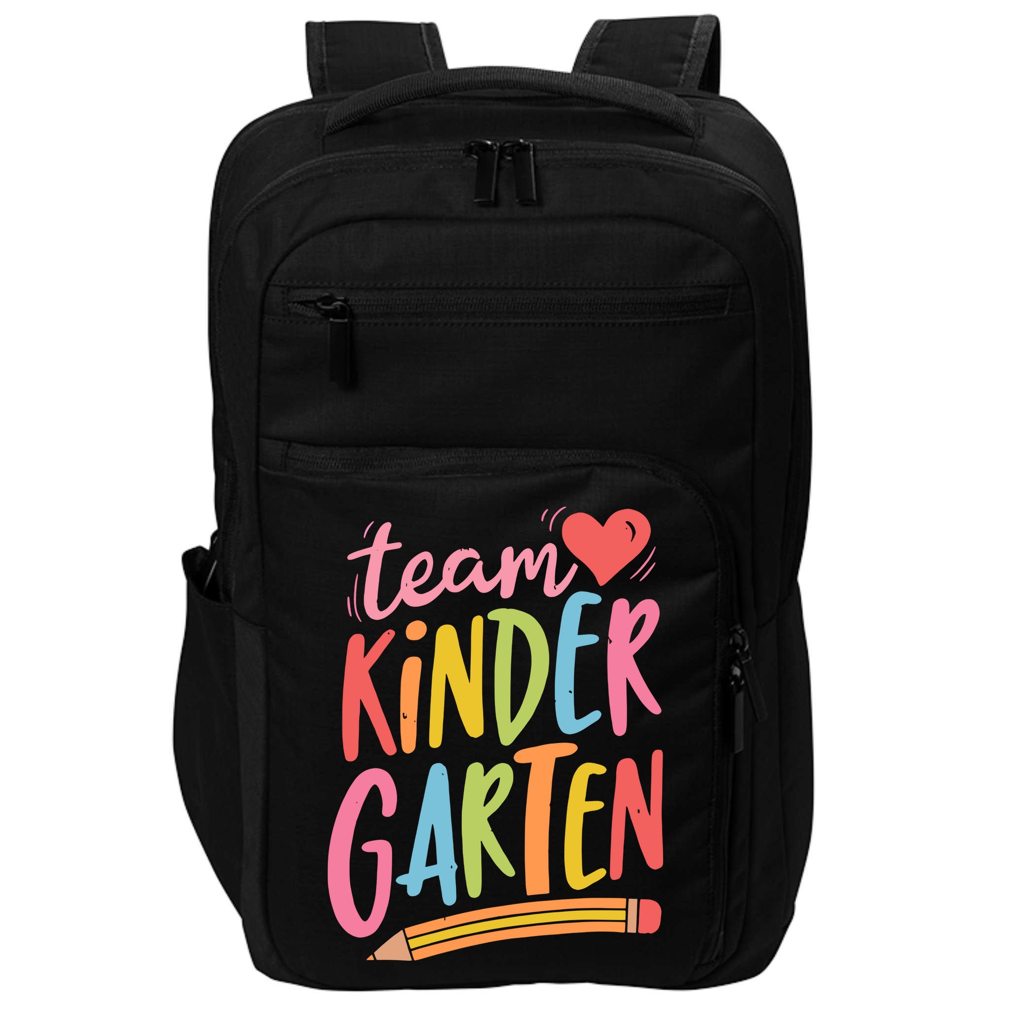Team Kindergarten Crew Teacher Kinder Squad Impact Tech Backpack