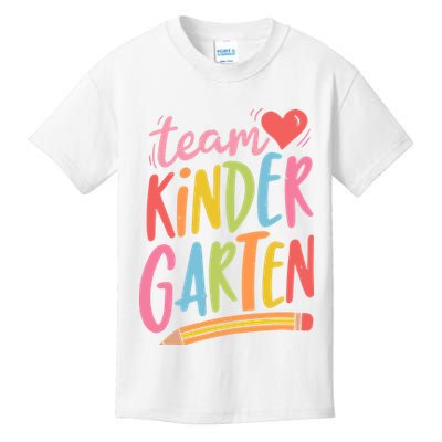 Team Kindergarten Crew Teacher Kinder Squad Kids T-Shirt