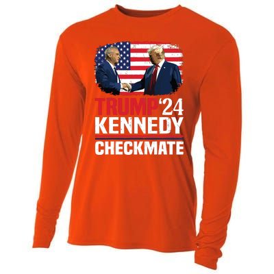 Trump Kennedy Checkmate 2024 Vote For Trump And Kennedy Cooling Performance Long Sleeve Crew