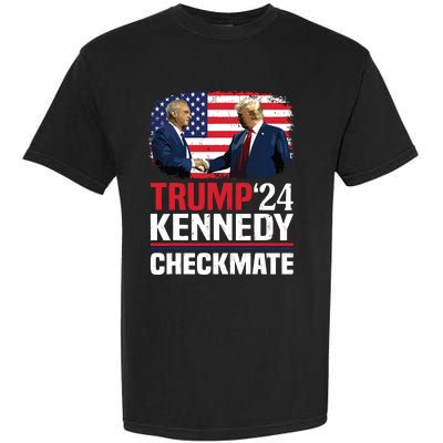 Trump Kennedy Checkmate 2024 Vote For Trump And Kennedy Garment-Dyed Heavyweight T-Shirt