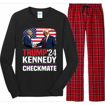 Trump Kennedy Checkmate 2024 Vote For Trump And Kennedy Long Sleeve Pajama Set