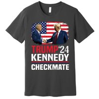 Trump Kennedy Checkmate 2024 Vote For Trump And Kennedy Premium T-Shirt