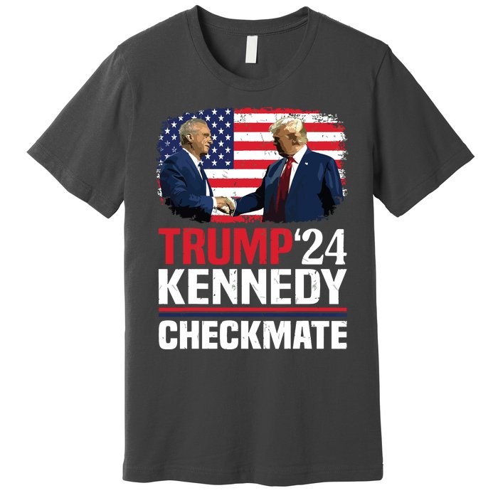 Trump Kennedy Checkmate 2024 Vote For Trump And Kennedy Premium T-Shirt