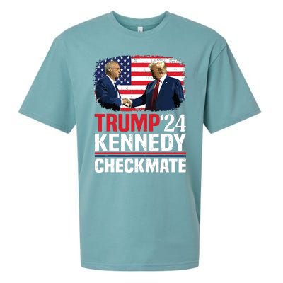 Trump Kennedy Checkmate 2024 Vote For Trump And Kennedy Sueded Cloud Jersey T-Shirt