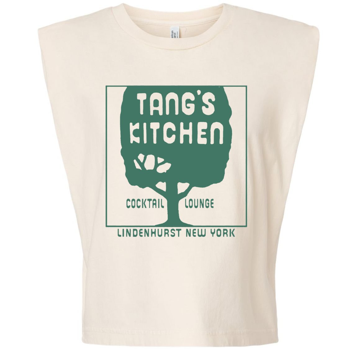 Tangs Kitchen Cocktail Lounge Lindenhurst New York Garment-Dyed Women's Muscle Tee