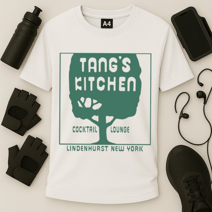 Tangs Kitchen Cocktail Lounge Lindenhurst New York Cooling Performance Crew T-Shirt