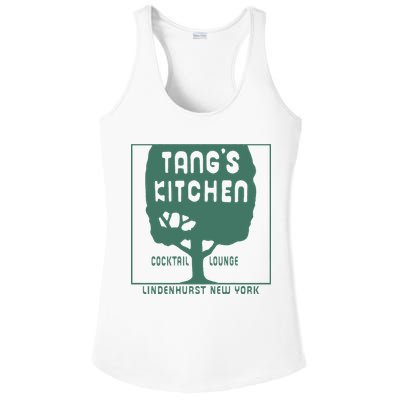 Tangs Kitchen Cocktail Lounge Lindenhurst New York Ladies PosiCharge Competitor Racerback Tank