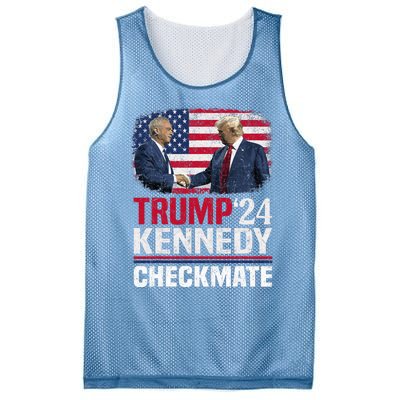 Trump Kennedy Checkmate 2024 Vote For Trump And Kennedy Mesh Reversible Basketball Jersey Tank