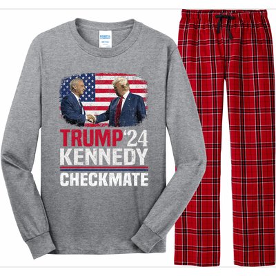 Trump Kennedy Checkmate 2024 Vote For Trump And Kennedy Long Sleeve Pajama Set