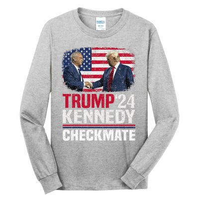 Trump Kennedy Checkmate 2024 Vote For Trump And Kennedy Tall Long Sleeve T-Shirt