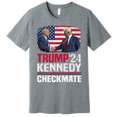 Trump Kennedy Checkmate 2024 Vote For Trump And Kennedy Premium T-Shirt