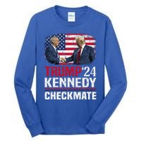 Trump Kennedy Checkmate 2024 Tall Long Sleeve T-Shirt