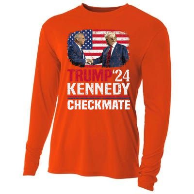 Trump Kennedy Checkmate 2024 Vote For Trump And Kennedy Cooling Performance Long Sleeve Crew